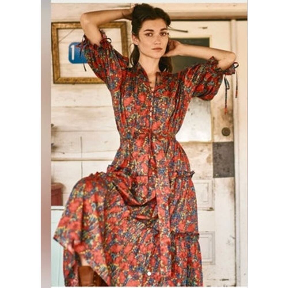 HUNTER BELL Sz S Small Holloway Dress Liberty London Floral - Picture 9 of 11